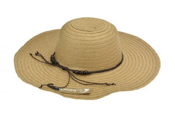 Plážový klobouk 43cm, 275327 - Hnědý