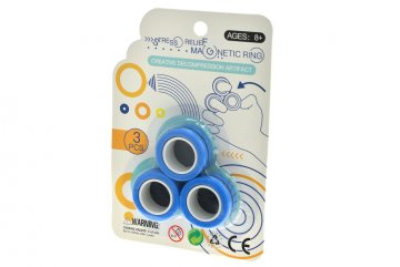 Magnetické prsteny - Modrý set 3ks