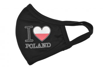 Textilní rouška - I Love Poland