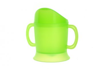 Hrnek kojenecký, plast - Zelený