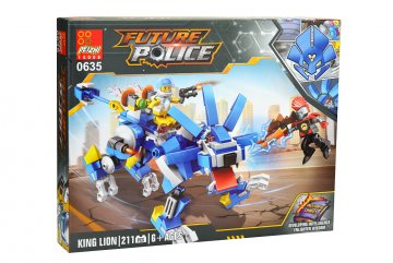 Stavebnice 0635, 211 dílků Future Police - King Lion