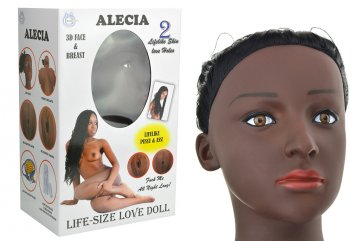 Nafukovací panna s 3D hlavou - Alecia