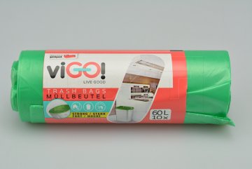 Pytle na odpad VIGO 10ks 60l - Zelené
