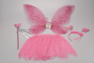 Dětský kostým kouzelná víla  (3+) (47x39cm) - Růžový