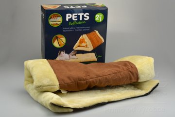 Praktický hřejivý pelíšek pro kočky 2v1…