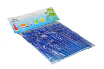 Plastové napichovátka na jednohubky 50ks - Modré (11cm)