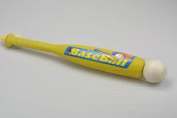 Dětská plastová baseballová pálka s plastovým míčkem (43cm)