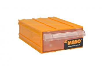 Plastový organizér do dílny MANO K-10 (12x8.5x4cm) - Žlutý