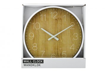 Nástěnné hodiny (25.5cm) - Dřevěnný dekor