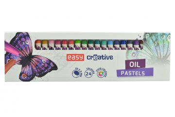 Olejové pastelky EASY (60x9mm) - Set 24 barev
