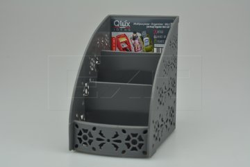 Dekorační organizér na stůl QLUX (13x12x8cm) - Šedý