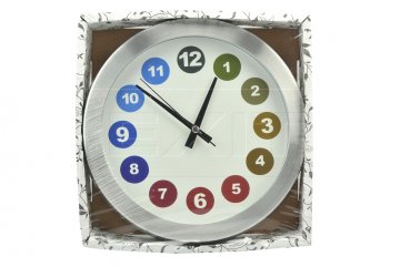 Nástěnné hodiny TIMEGOLD (26cm) - Puntíky