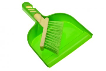 Mini smetáček a lopatka (23cm) - Zelený