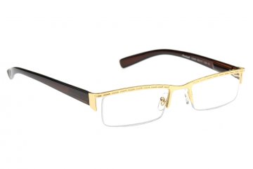 Dioptrické brýle zlaté +3.0