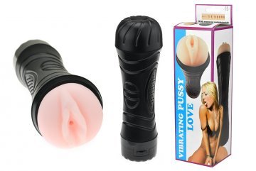 Vibrační masturbátor - Cyber skin vagina