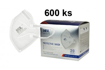 FFP2 respirátor bílý s certifikátem CE 0370 EN 149:2001