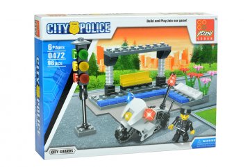 Stavebnice 0472, 96 dílků City Police - Městská stráž, motorka