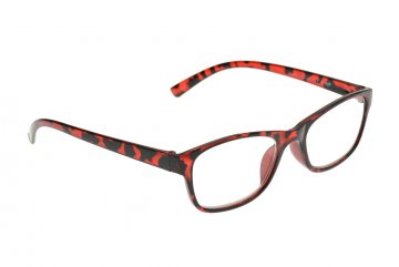 Brýle na čtení s pouzdrem červené +1.0