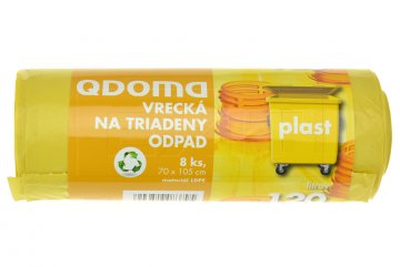 Pytle na plastový odpad QDOMA 8ks (70x105cm) 120l