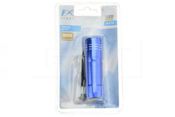 Kapesní LED svítilna FX (8.5cm) - Modrá