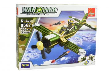 Stavebnice 0667, 222 dílků War Power - HE-100 Fighter