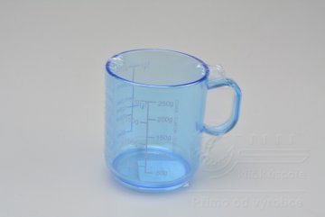 Plastová odměrka TVAR 2,5dl - Modrá