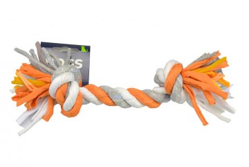 Látkový provaz DOGS (23cm) - Oranžový
