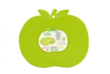 Plastová krájecí deska na ovoce jablko - Zelené (18x17cm)