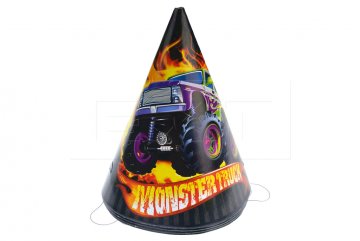 Párty papírový klobouček WIKY (set 6ks) - Monster truck