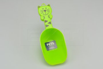Lopatka na krmivo pro kočky - Zelená (23cm)