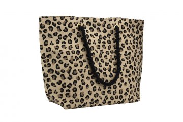 Plážová taška 50x36 cm Safari Leopard béžová