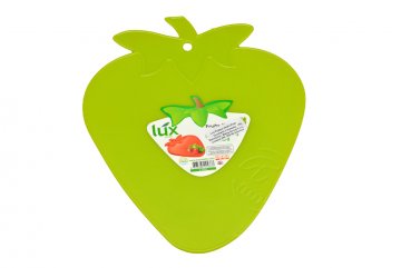 Plastová krájecí deska na ovoce jahoda - Zelená (20x16,5cm)