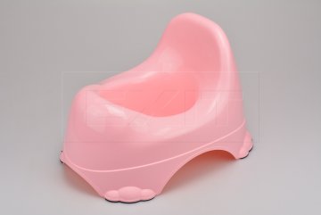 Plastový nočník s pogumovanými nohami (34x24x22cm) - Růžový