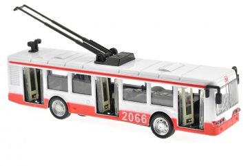 Trolejbus (16cm) - Červený