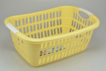 Plastový koš na prádlo POLY TIME (25l) - Žlutý