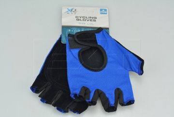 Rukavice na kolo bez prstů XQ vel.L/XL - Modré
