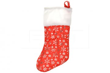 Vánoční ponožka (45x24cm) - S vločkama