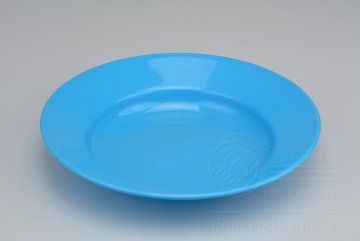 Hluboký plastový talířek IRAK 400ml - Modrý (20,5x3,5cm)