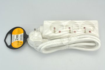 Prodlužovací kabel se 3 zásuvkami SOLIGHT - 2m