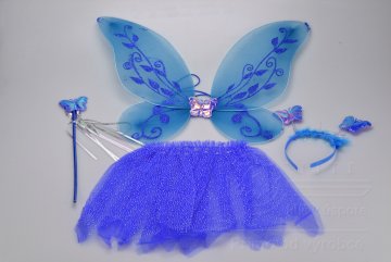 Dětský kostým kouzelná víla  (3+) (47x39cm) - Modrý