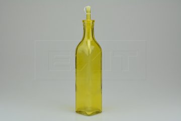 Skleněná lahev na olej (30x6cm) - Žlutá