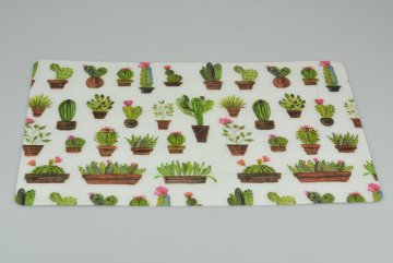 Vinylové prostírání (43.5x28.5cm) - Zelené kaktusy