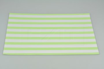 Tkané prostírání s proužky (43x30cm) - Zelené