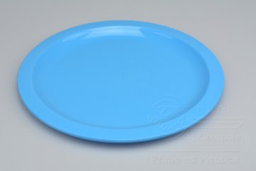 Mělký plastový talířek IRAK 150ml - Modrý (21,5x1cm)
