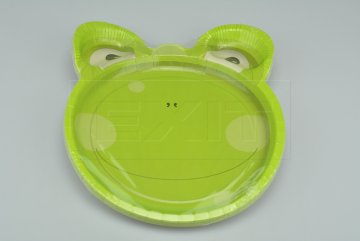 Papírový talíř (23cm) - Žába 10ks