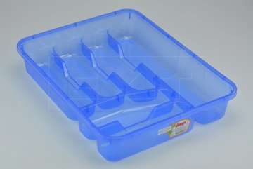 Plastový příborník DUNQA (39x30.5x7cm) - Modrý