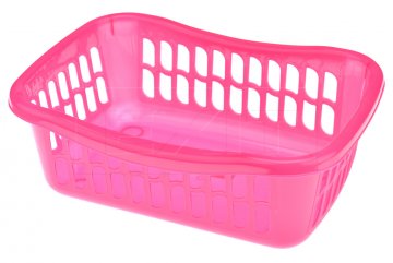 Plastový košík (22x16x8cm) - Růžový
