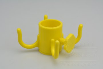 Plastový věšák na slunečník do průměru 32mm - Žlutý (8,5cm)