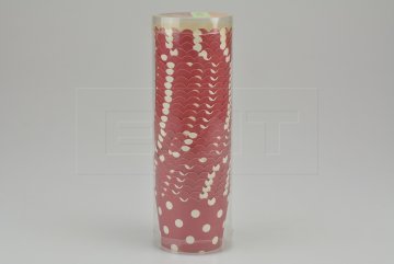 Cukrářské papírové košíčky do 220°C / 25ks (6x4cm) - Červené s bílými puntíky