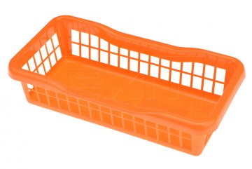 Plastový košík vhodný na potraviny PLAFOR (20x10x5cm) - Oranžový